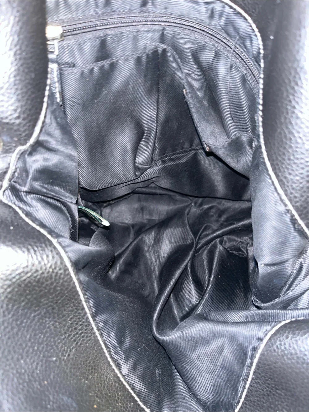 EUC Lauren Ralph Lauren Pebbled Leather Hobo Handbag